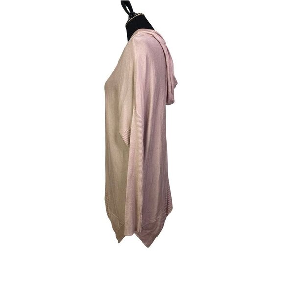 Stitchdrop Womens Pullover Tunic‎ Hoodie Pink Long Sleeve Drawstring L New - Picture 3 of 7